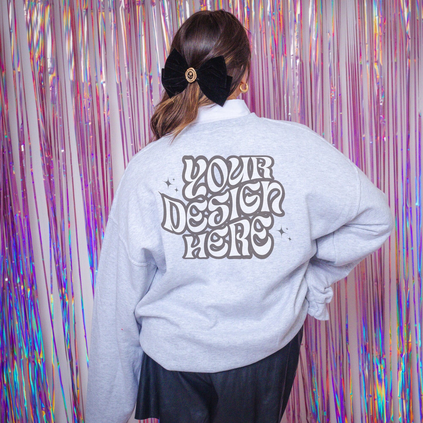 Gildan 18000 Ash Mockup, Dark Academia Mockup, Light Academia Mockup, Aesthetic Mockup, Girly Mockup, Coquette aesthetic mockup