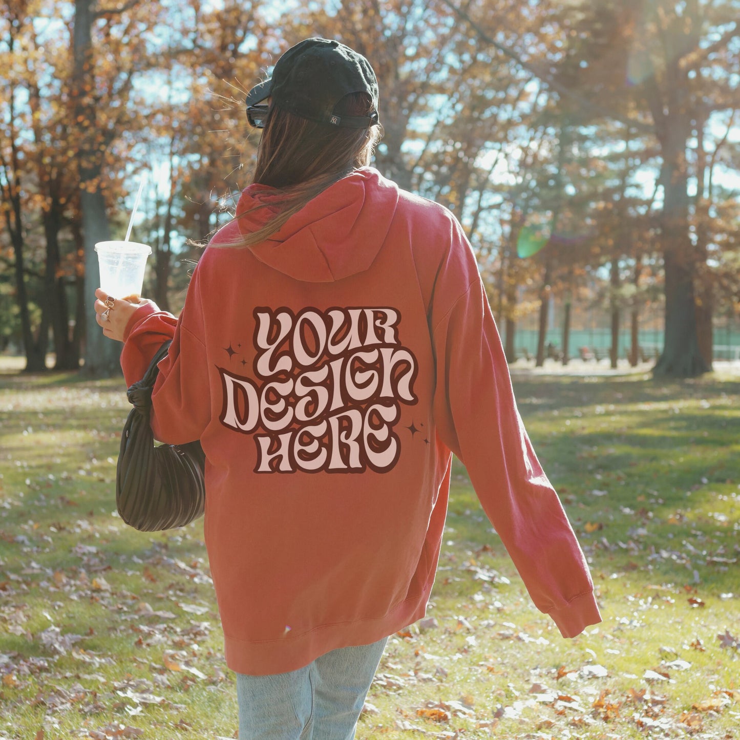 CC1567 Crimson Mockup Comfort Colors Sweatshirt Mockup Crimson Mockup Trendy Outdoor Lifestyle Mockup VSCO Aesthetic words on back mockup